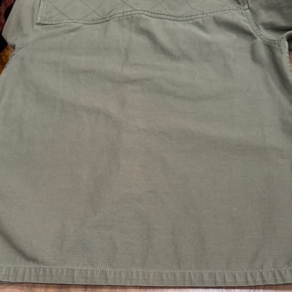 Insight Olive Green Utility Shirt Jacket  L / Women’s XL Camo Trim Patch Elbows - Picture 14 of 14